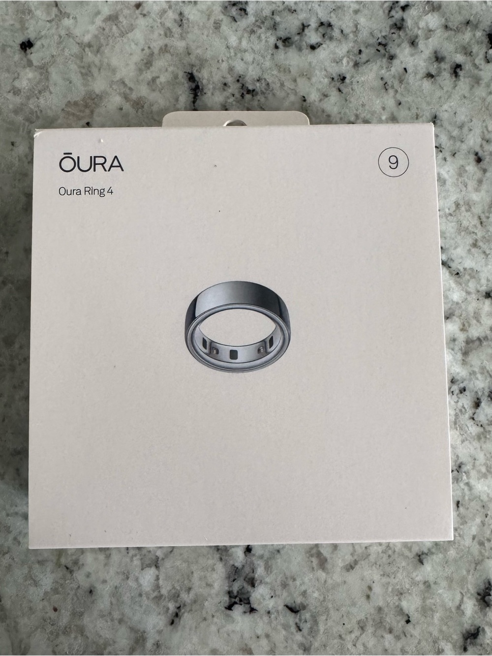 NIB Oura Ring 4 Smart Health Ring in Silver Size 9